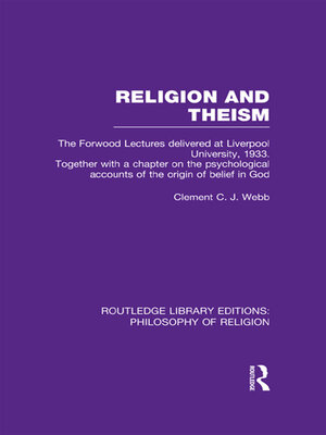 cover image of Religion and Theism